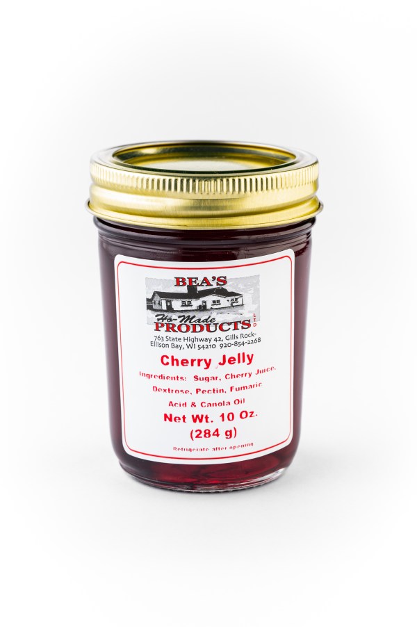 10 ounce jar of cherry jelly