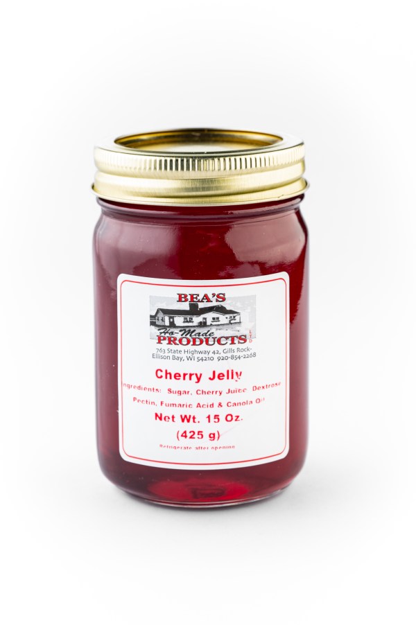 15 ounce jar of cherry jelly