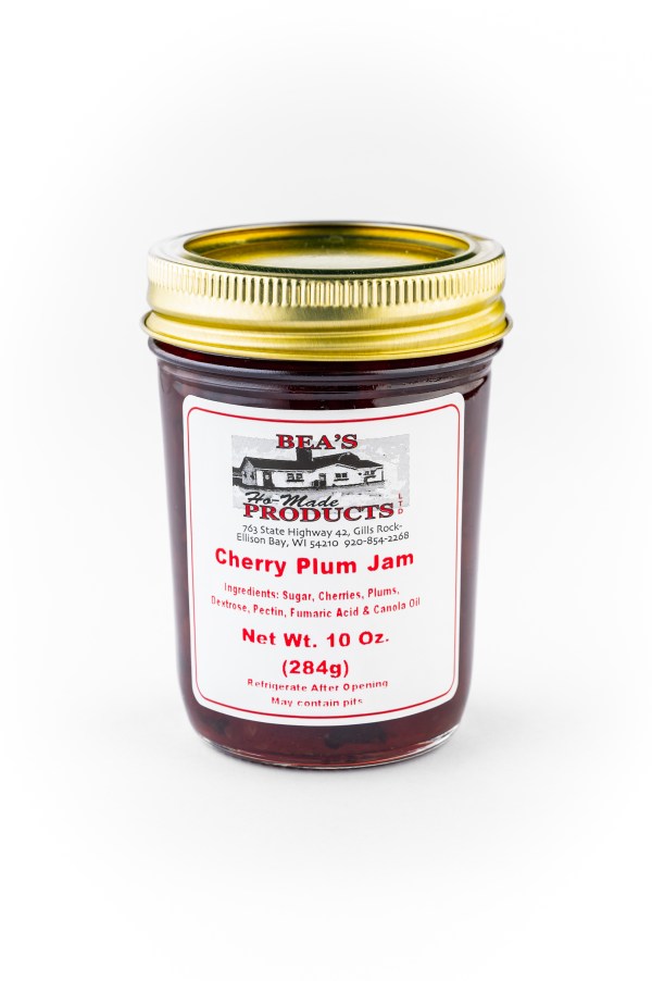 10 ounce jar of cherry plum jam