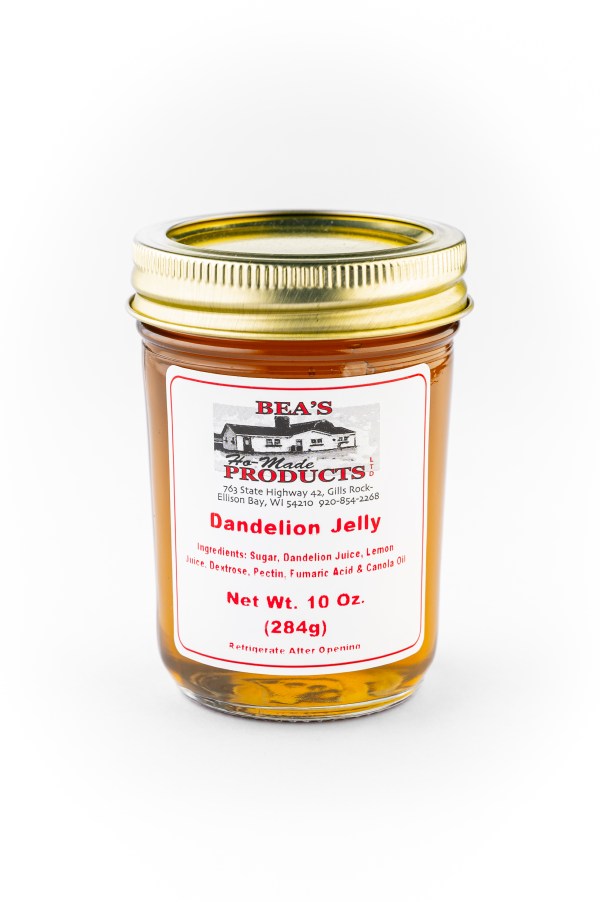 10 ounce jar of dandelion jelly