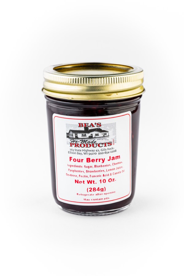 10 ounce jam of four berry jam