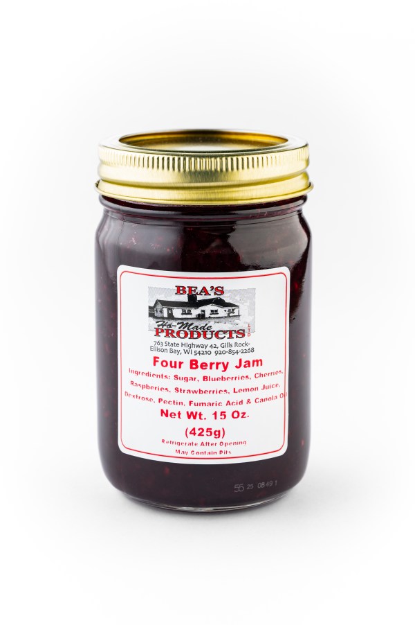 15 ounce jam of four berry jam