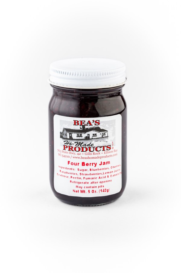 5 ounce jar of four berry jam