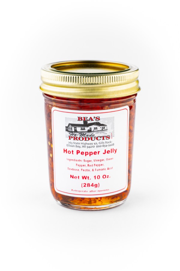10 ounce jar of hot pepper jelly