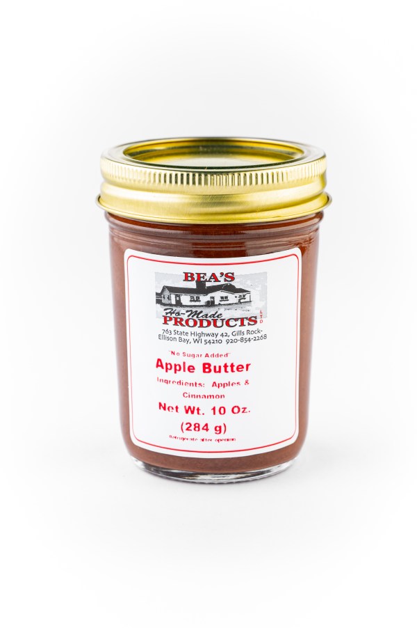 10 ounce jar of apple butter with no added sugar