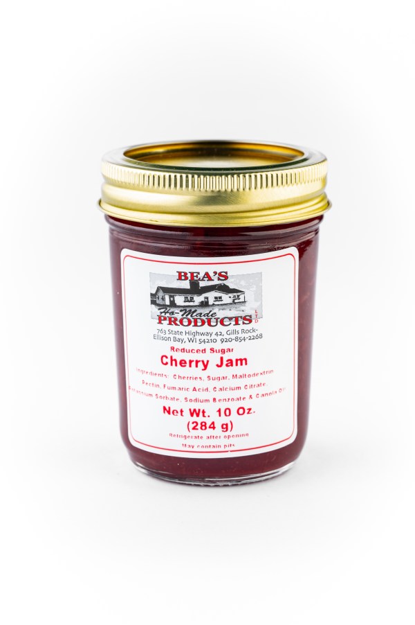 10 ounce jar of reduced sugar cherry jam