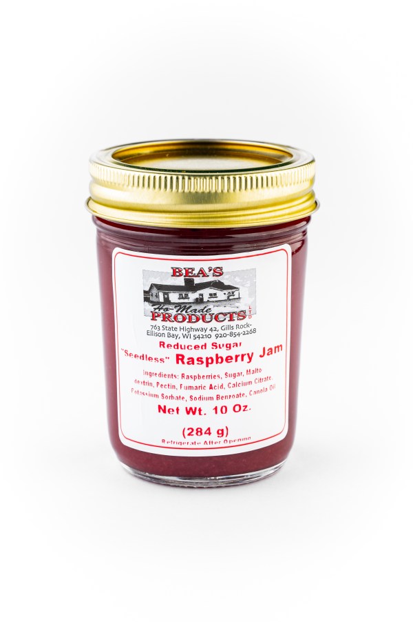 10 ounce jar of reduced sugar raspberry jam
