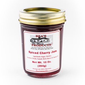 Spiced Cherry Jam 10 ounce jar of spiced cherry jam