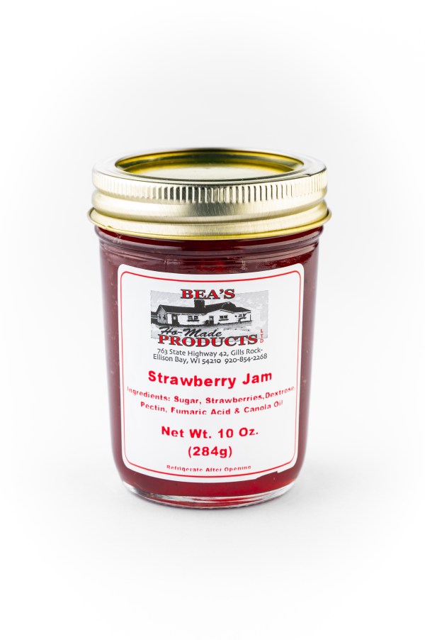 10 ounce jar of strawberry jam