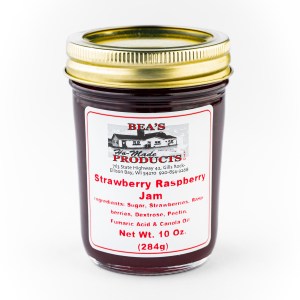 10 oz. Strawberry Raspberry Jam 10 ounce jar of strawberry raspberry jam