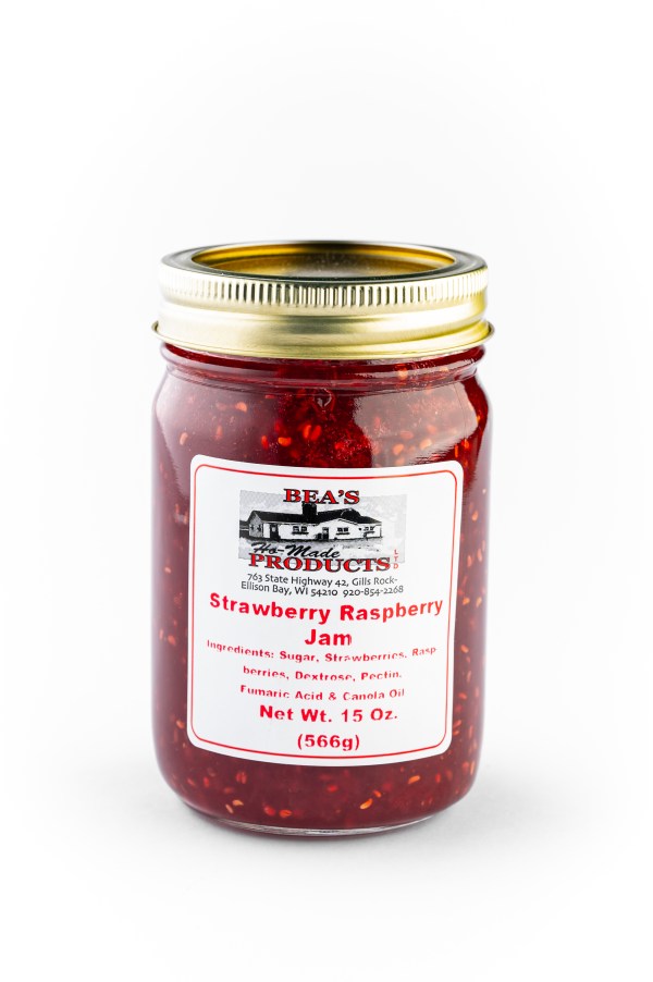 15 ounce jar of strawberry raspberry jam